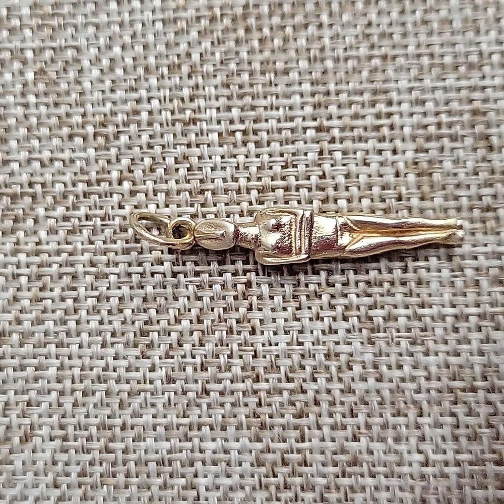 Cycladic Female Solid 14kt Gold Charm Bought in Mykinos
